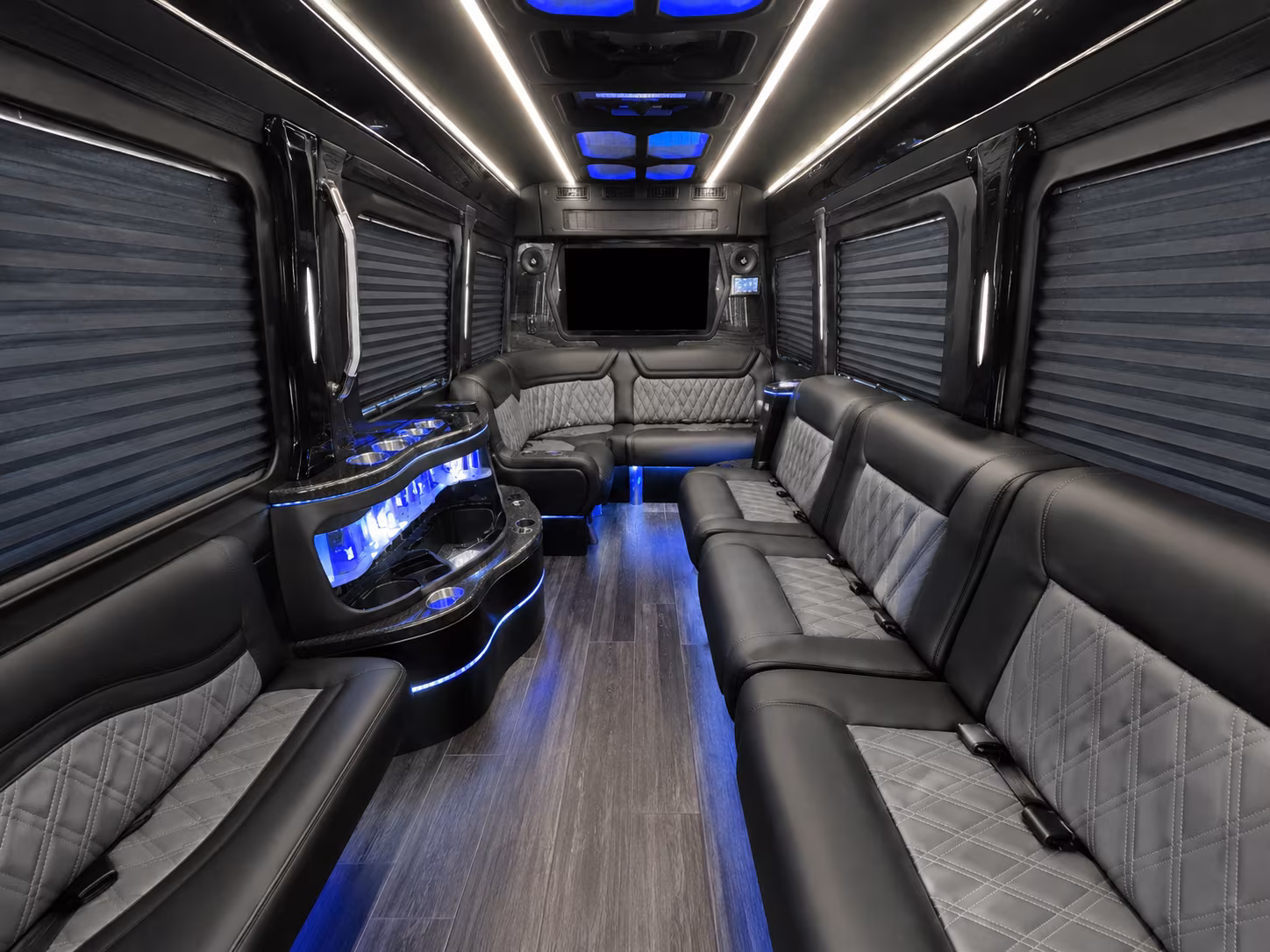 norfolk 30 passenger party bus interior