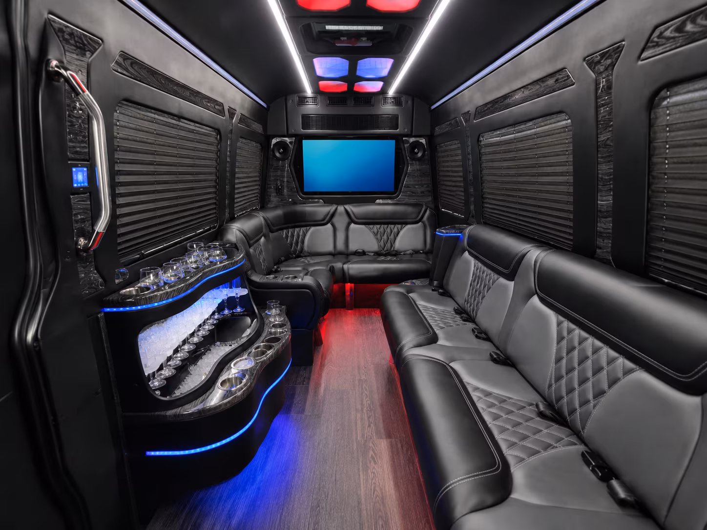 norfolk 40 passenger party bus interior
